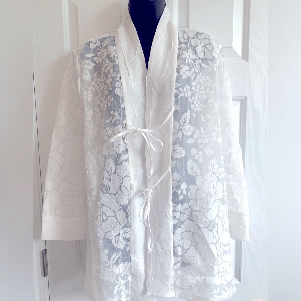 COPY - NWT Shear White on White Jacket